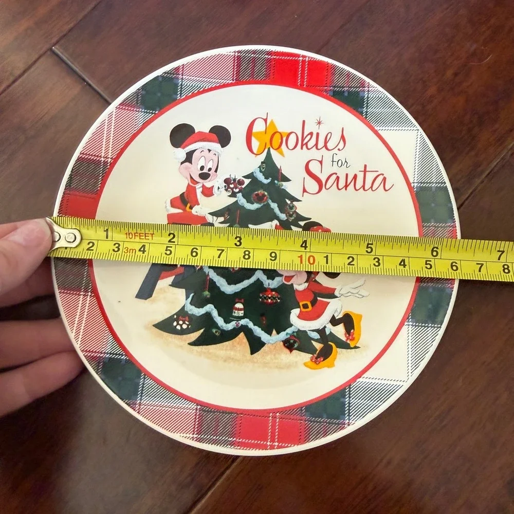 Disney Parks Cookies for Santa‎ Plate & Milk Mug Set Mickey Minnie Christmas